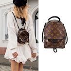 Louis Vuitton LV 路易威登 M44873 Palm Springs經典帆布迷你後背包(黑色)