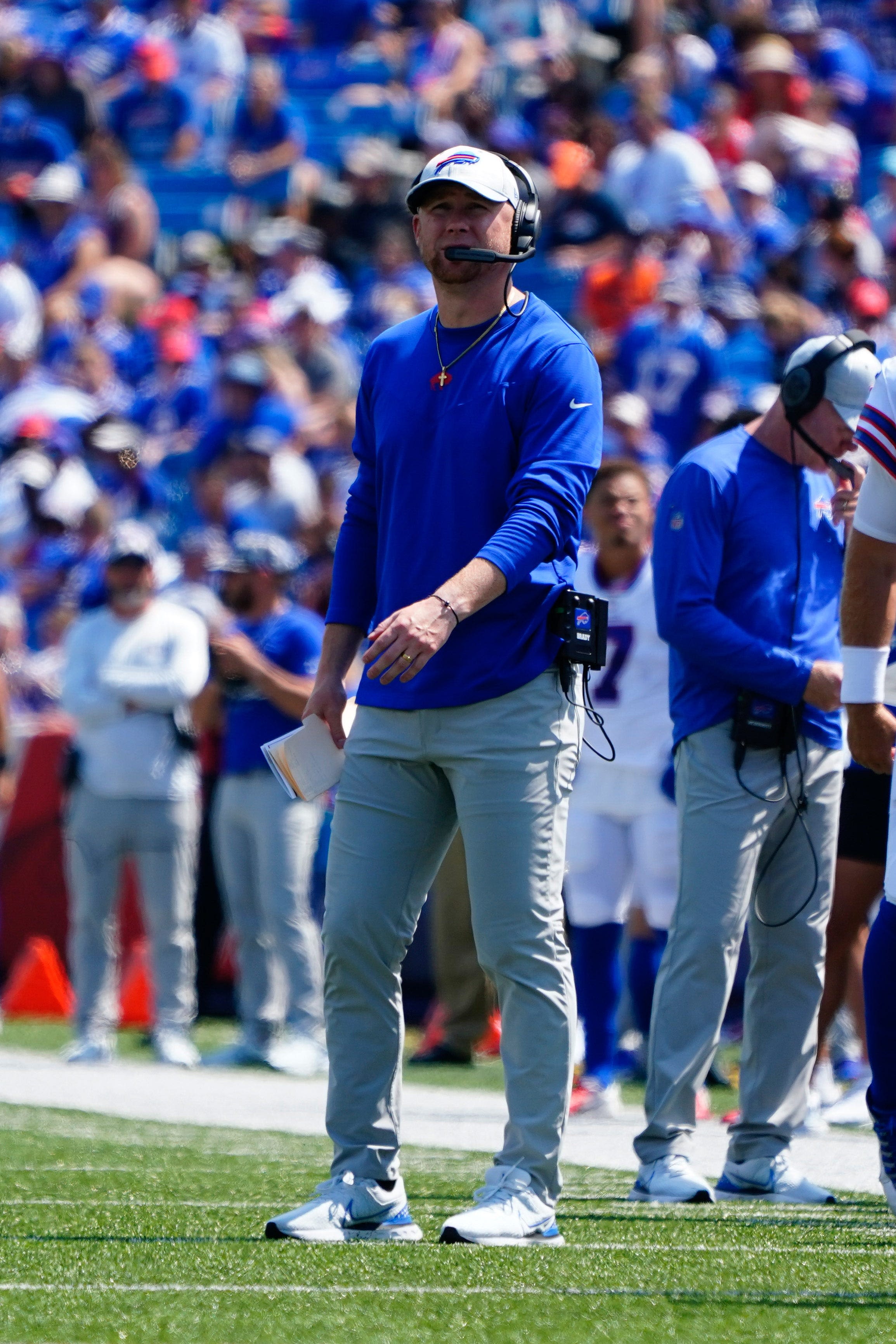 'This is Josh Allen's offense': Bills OC Joe Brady giving QB huge say with new receiving corps