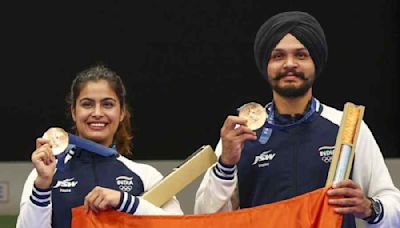 Manu shoots down a century-old record: Second bronze with Sarabjot scripts an India Olympic first