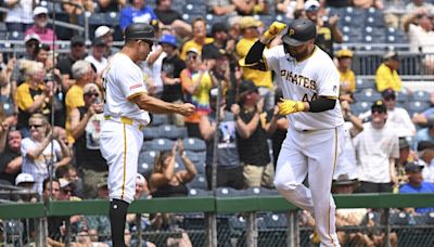 Pérez works 6 scoreless innings, Tellez splashes a homer into the river as Pirates top Cardinals 5-0