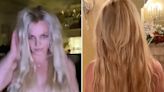 Britney Spears Says She's Serving 'Evil Mermaid Vibes' as She Goes Topless to Debut New Long Hair