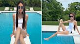 Vera Wang leaves fans convinced she's 'ageing backwards' in chic white swimsuit