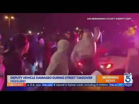 15-year-old arrested for trying to carjack Calif. deputy's patrol car at street takeover