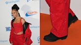 Alicia Keys Celebrates the Holiday Season in Rugged Black Ankle Boots at Capital’s Jingle Bell Ball