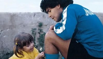 Una estrella de la selección argentina de handball recreó la icónica foto de Maradona con Dalma