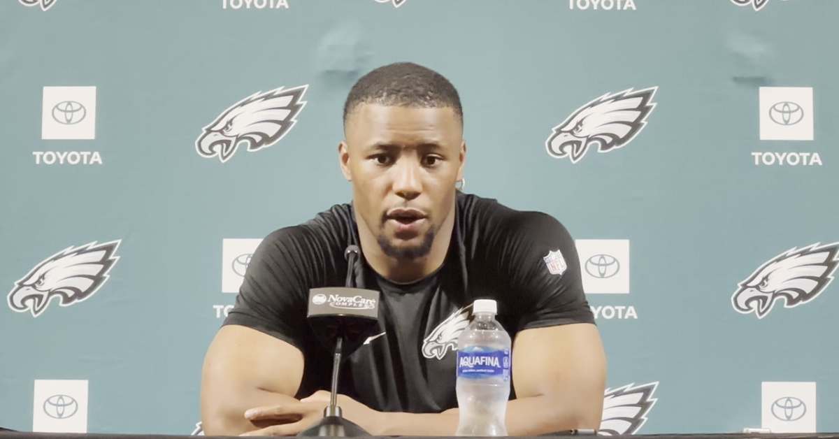 Giants vs. Eagles? 'A Lot Of Talent! Says Saquon Barkley at Philadelphia OTAs