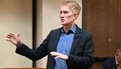 Sen. Lankford stops in Stillwater, speaks on Ukraine aid package, TikTok ban, immigration