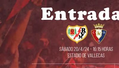 A la venta las entradas para el Rayo Vallecano - Osasuna