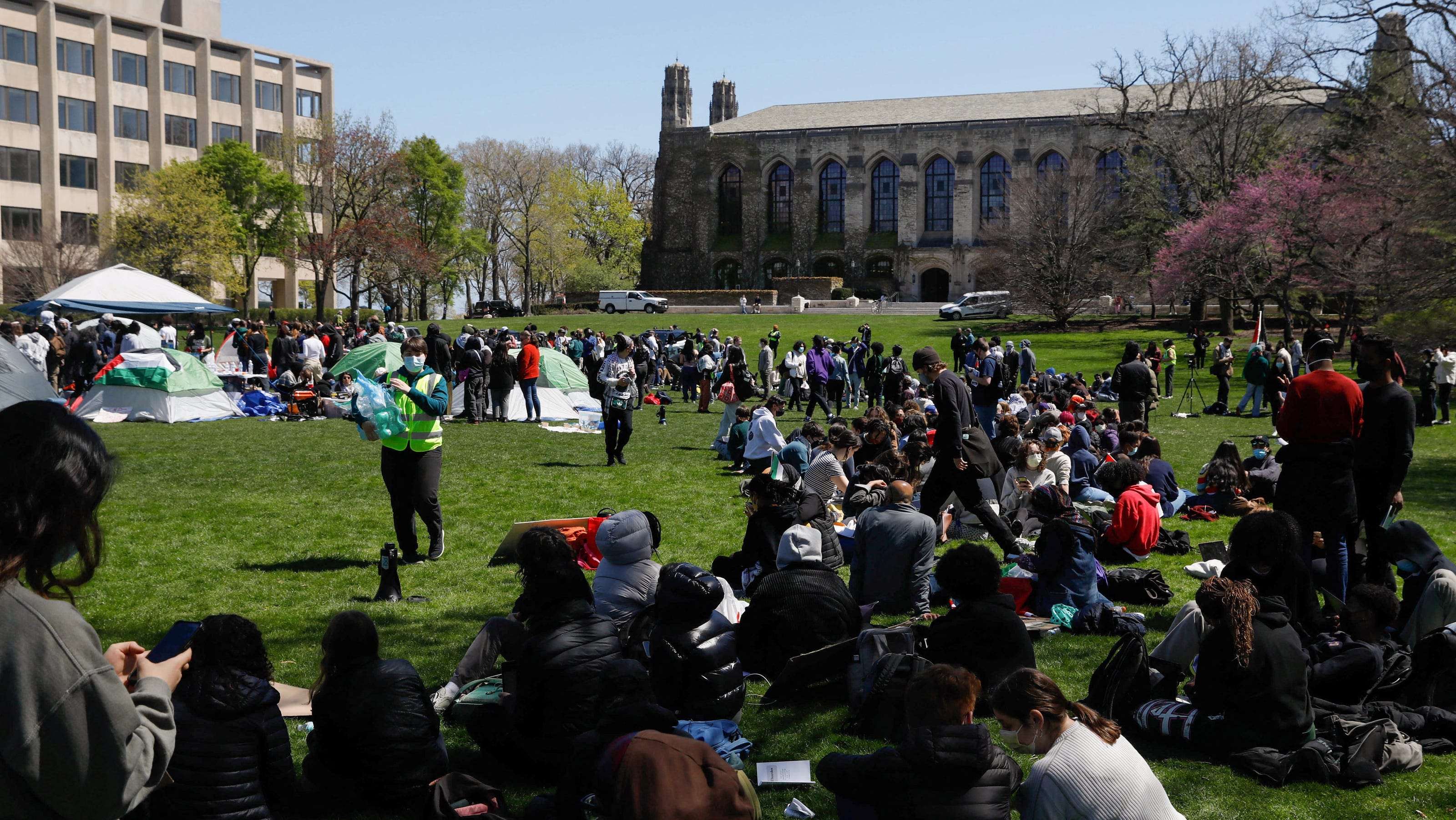 Columbia cancels main commencement; universities crackdown on encampments: Live updates