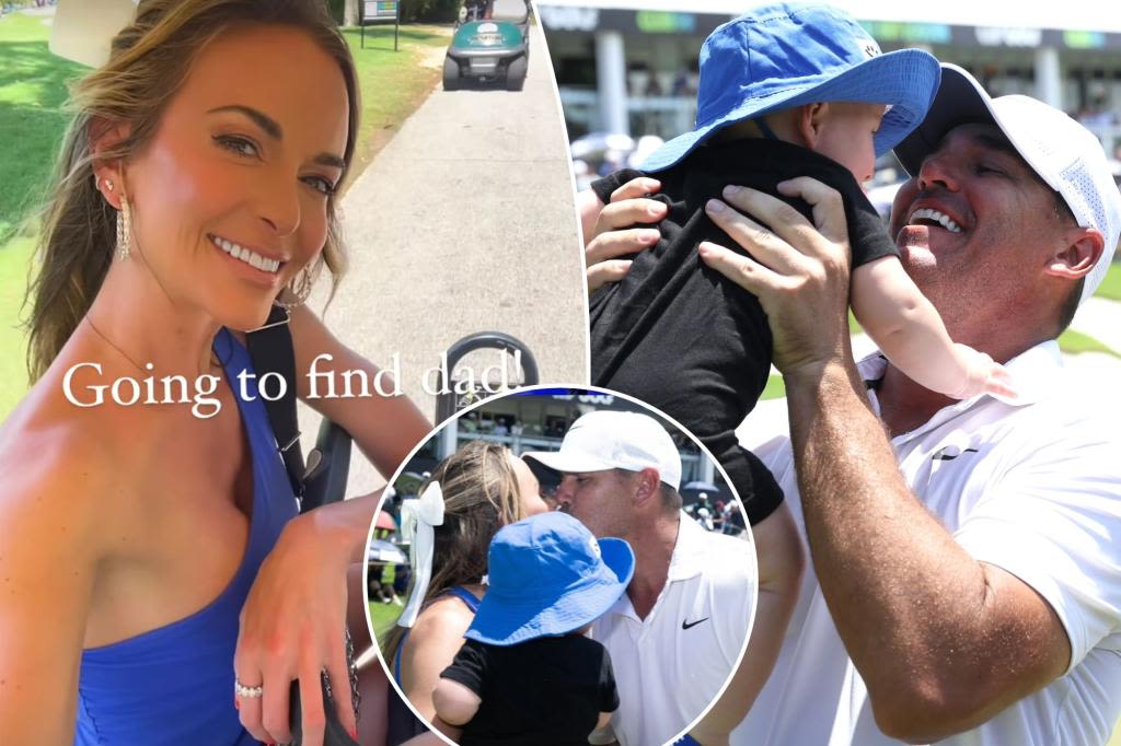 Brooks Koepka and wife Jena Sims celebrate his LIV Golf win with infant son: ‘My winning Crew’