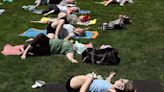 Hundreds celebrate Yogapalooza