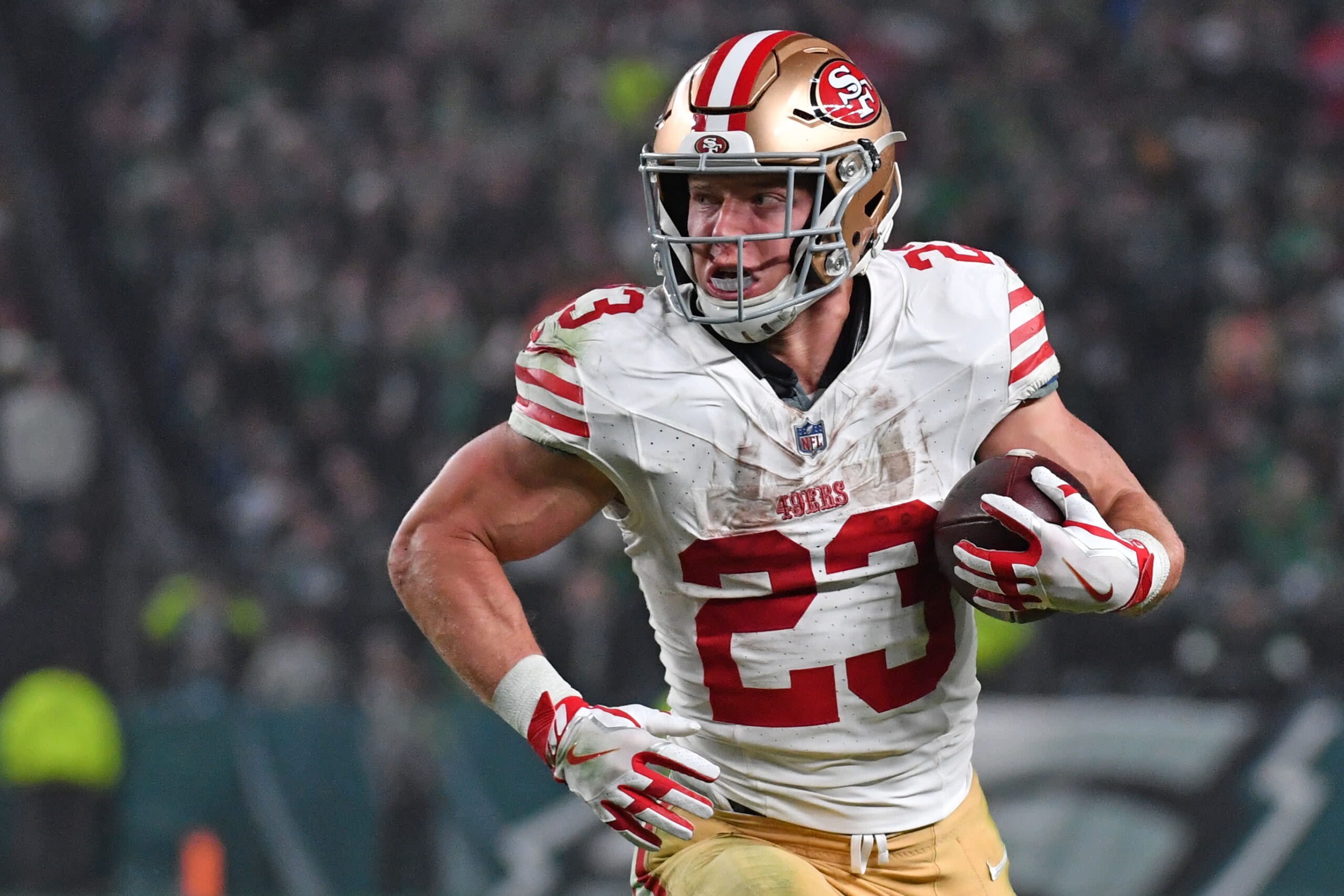 Report: RB Christian McCaffrey at 49ers facility for mandatory minicamp