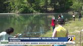 Youngstown police officers go fishing with Paul C. Bunn students