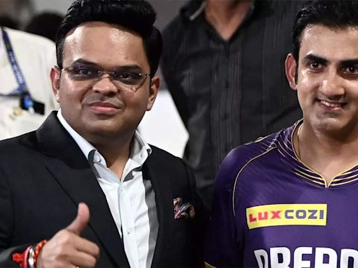 Gautam Gambhir meets Jay Shah after KKR's third IPL title amid speculations of India head coach role | Cricket News - Times of India