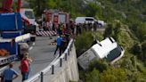 A bus plunges into a ravine in Montenegro, killing at least 2 and injuring several