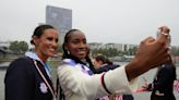 Coco Gauff and Lebron James during Olympic opening ceremonies | PHOTOS