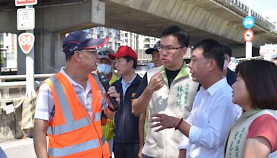 許智傑視察88快速道路隔音牆工程 承諾年底發包匝道拓寬