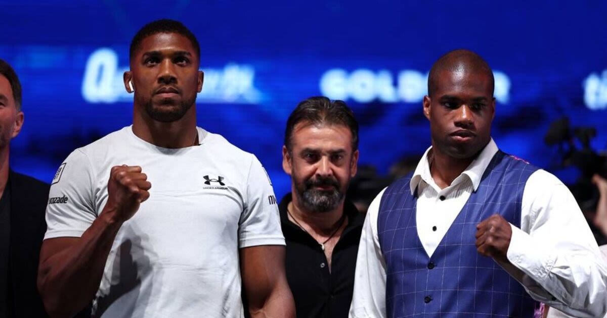 Anthony Joshua vs Daniel Dubois favourite named after fiery sparring sessions