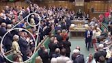 Theresa May refuses to clap Boris Johnson in final dig during standing ovation