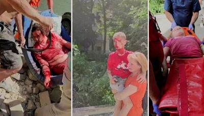 El estremecedor video de una madre ucraniana que buscaba a su hija entre los escombros del hospital infantil destruido por las bombas de Putin