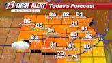 Monday forecast: Warm with isolated showers/storms