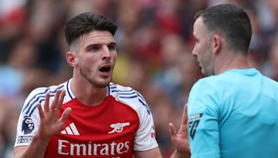 Gary Lineker blasts Premier League panel over Declan Rice red card verdict