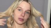 Busty Helen Flanagan nearly bursts out of her corset in sexy new makeup tutorial