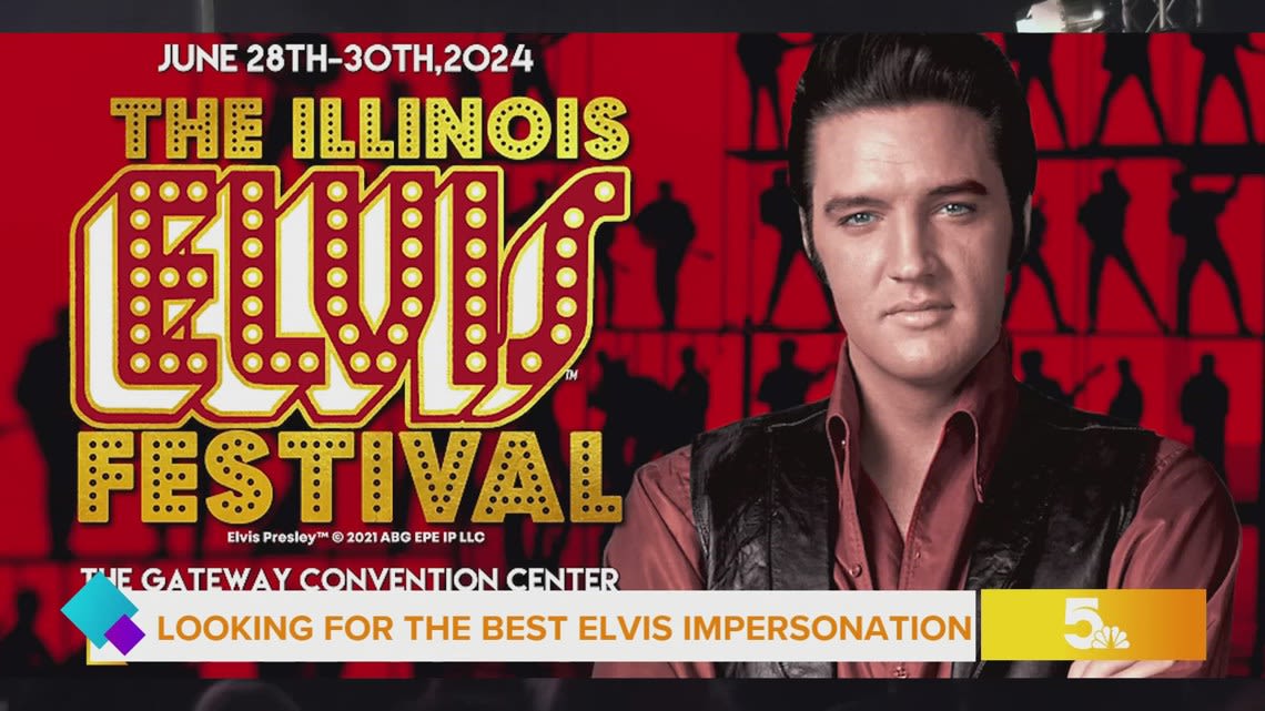 Elvis impersonators show off ahead of the Illinois Elvis Festival