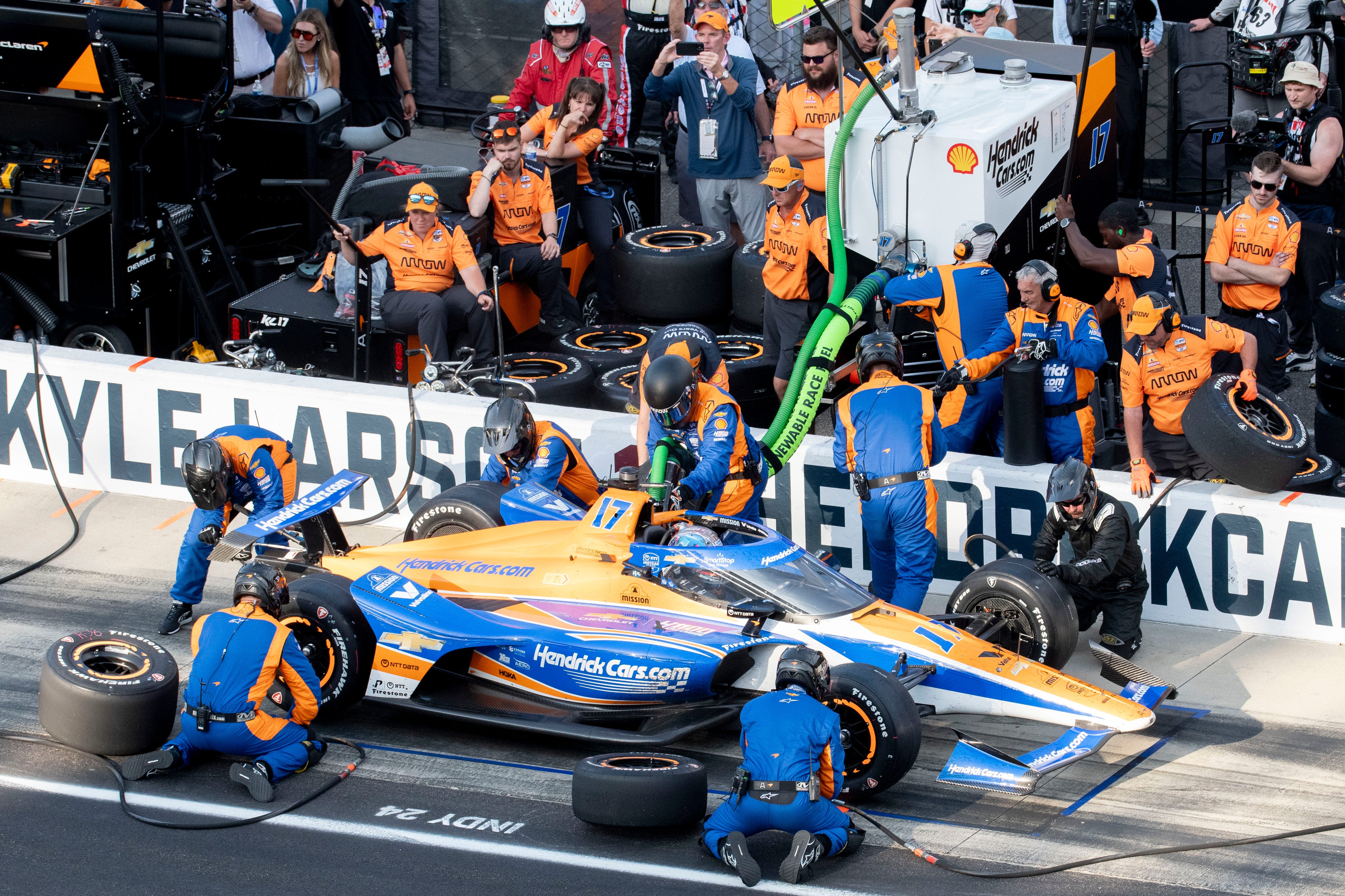 Kyle Larson chose the Indy 500. But rain, penalty spoil attempts at historic day.