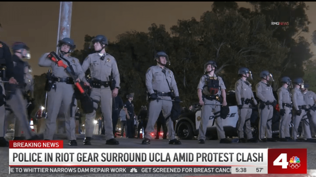UCLA cancels all classes after violent overnight melee on campus