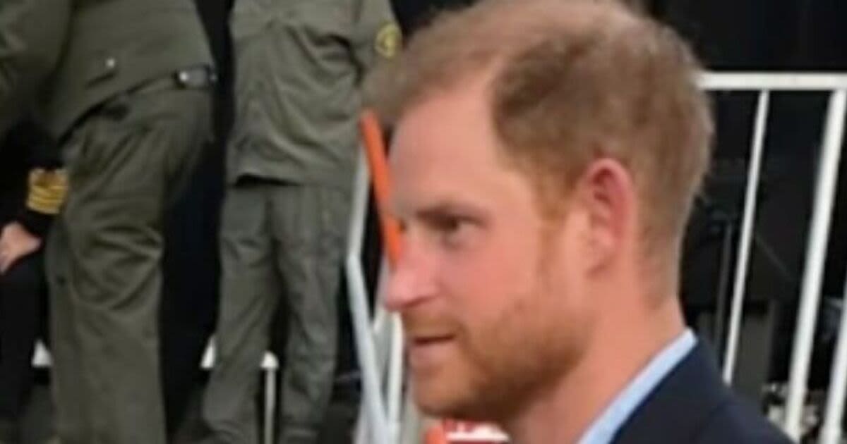 Watch the awkward moment Prince Harry is nearly snubbed by Hollywood singer