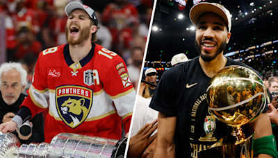 Tkachuk sends message to Tatum after Panthers' Stanley Cup win