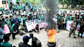 Students in Indonesia protest the growing numbers of Rohingya refugees in Aceh province