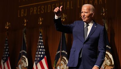 President Joe Biden calls for major Supreme Court overhaul in LBJ library speech in Austin