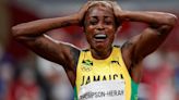 La 5 veces campeona olímpica Elaine Thompson-Hera fuera de los Juegos de París