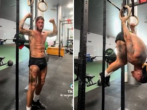 Sergio Ramos presume de físico: “Nada mal para 38...”