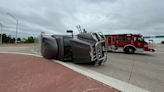 UPDATE: I-41 off-ramp near Neenah reopens after crews clear tipped-over semi-truck