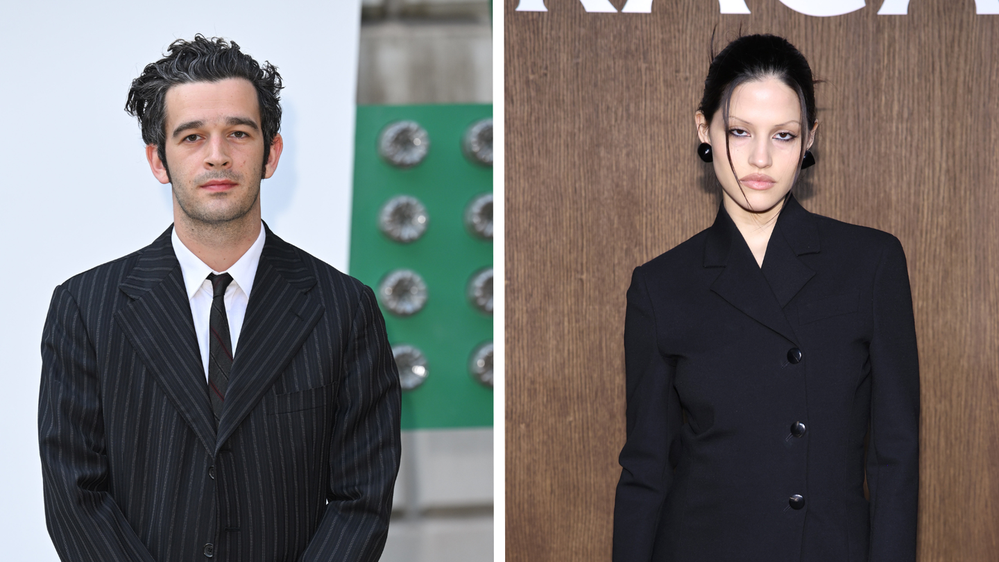 Matty Healy and Fiancée Gabbriette Bechtel Attend the O2 Silver Clef Awards