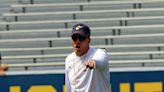 WVU assistants Blaine Stewart and Jeff Koonz 4/15/24