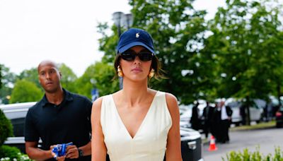 Kendall Jenner Completed Her Lakeside Bikini Look with a Vintage Baseball Cap