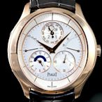 [好時計]Piaget 伯爵錶 G0A40018 Gouverneur系列 全新23/12現貨 18K玫瑰金 GMT 萬年曆 43mm PT164