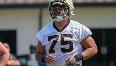 The Saints' initial plan for Taliese Fuaga? Put him at left tackle and see how it goes.