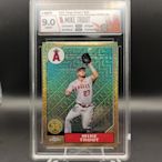 HGA 9.0 天使神鱒 Mike Trout-亮面卡1987 Chrome Silver Pack Refractor