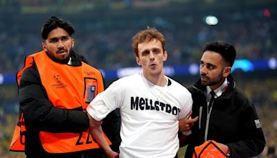 UEFA Champions League final at Wembley Stadium delayed by pitch invaders
