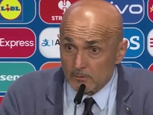 Italy boss Spalletti hits out at reporter in tense exchange