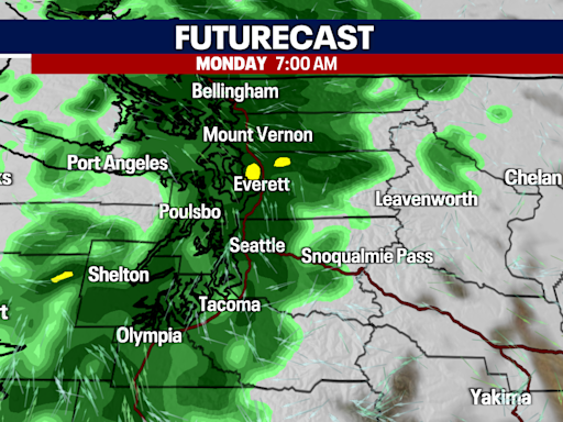 Seattle weather: Rain and upper 60s returns Monday