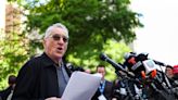 Outside Manhattan court, Robert De Niro calls Trump a "coward" who has others do his "dirty work"