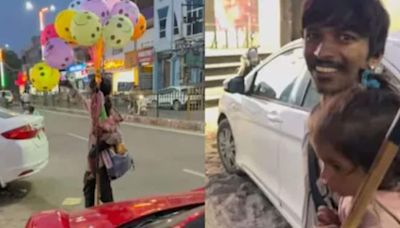 Watch: Man Takes Balloon Seller And His Child On A Drive - News18