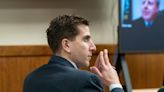 Bryan Kohberger listens to arguments during a hearing to overturn his grand jury indictment on Oct. 26, 2023, in Moscow, Idaho. Bryan Kohberger is charged with four counts of first-degree murder in the stabbing...