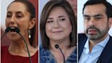 Claudia Sheinbaum, Xóchitl Gálvez y Álvarez Máynez, ¿quiénes son los candidatos a la presidencia? | El Universal